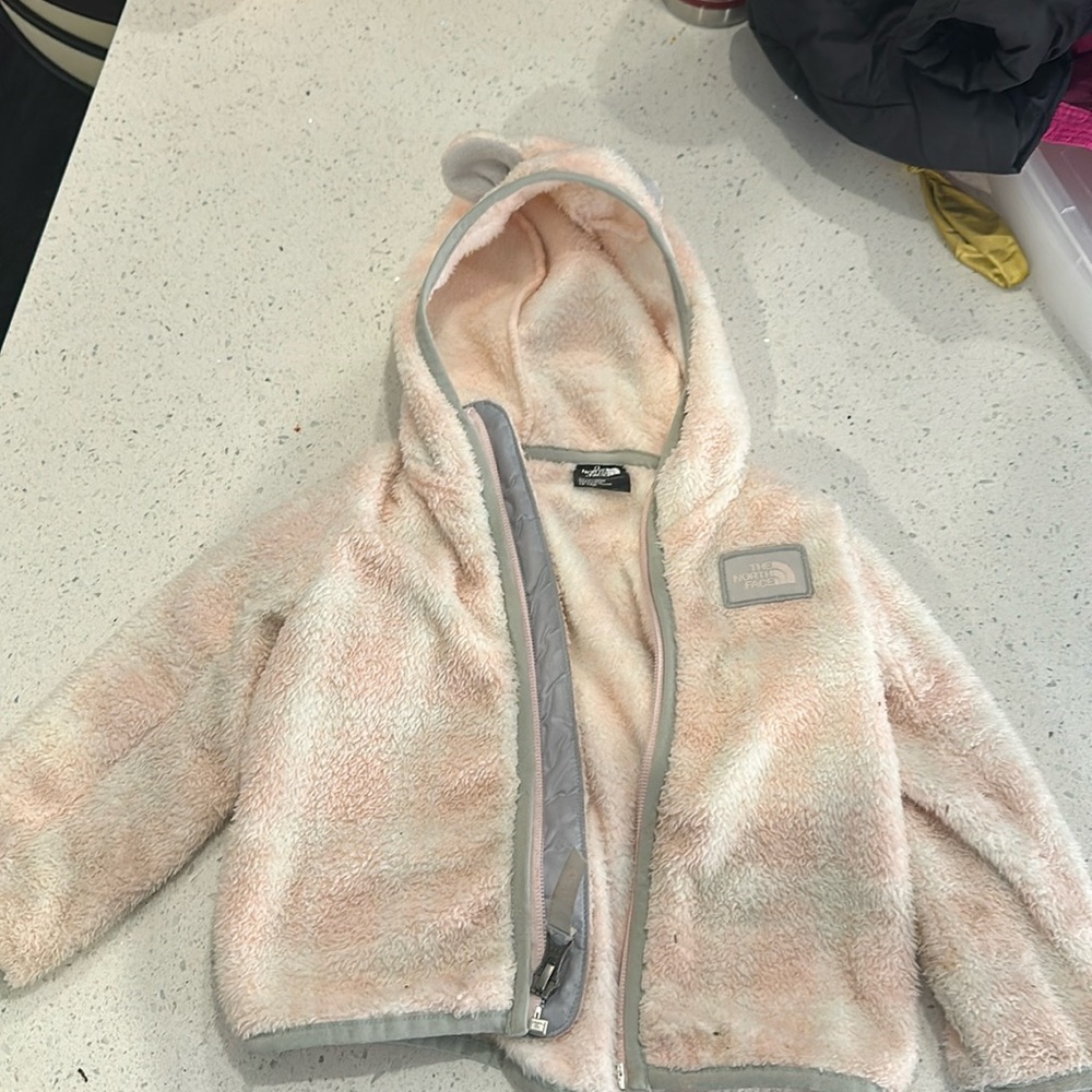 Toddler Baby Northface Pink Fleece Jacket 12-18 Months